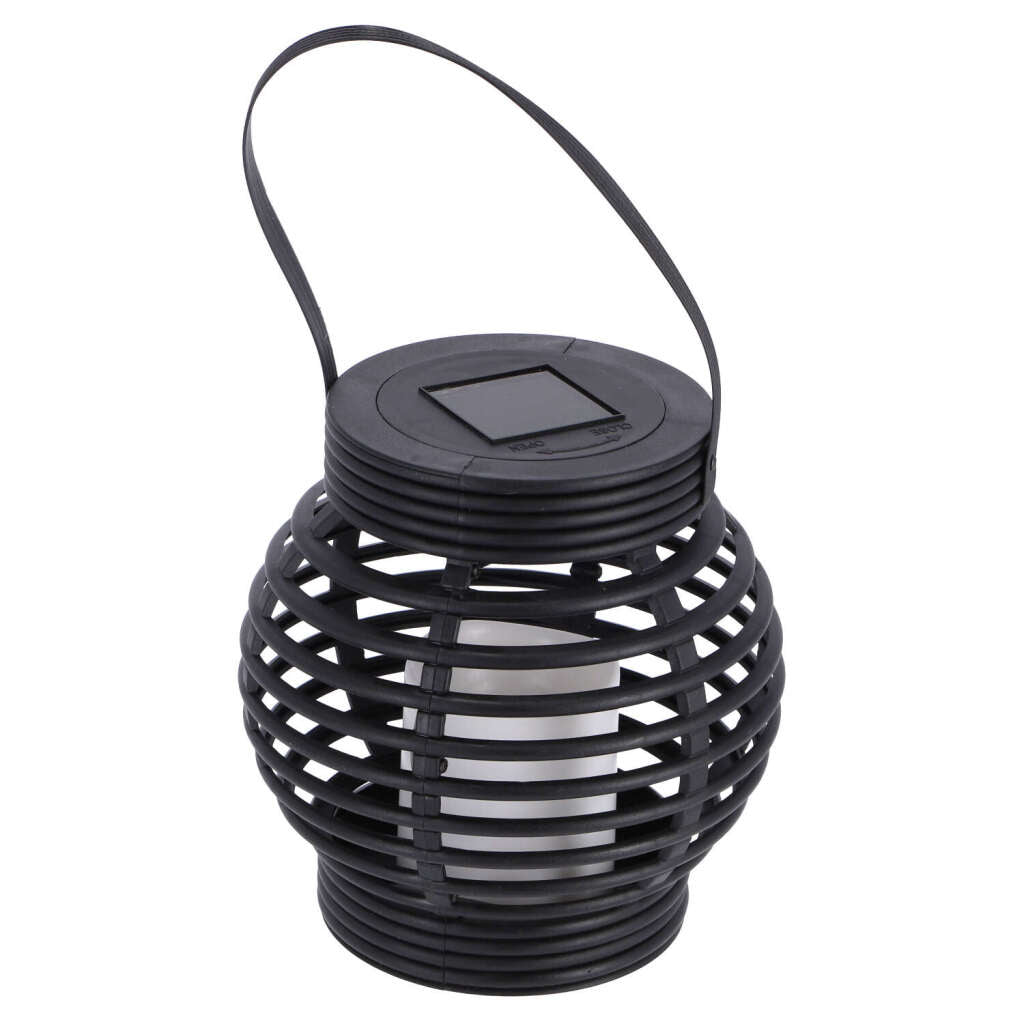 Grundig Soloar Lads Lantern 15x16 cm schwaarz