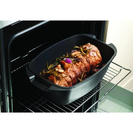 Alpina braadslede - ovenschaal rechthoekig - 39,5x22,5x10,8cm - 5.5l - rvs - zwart