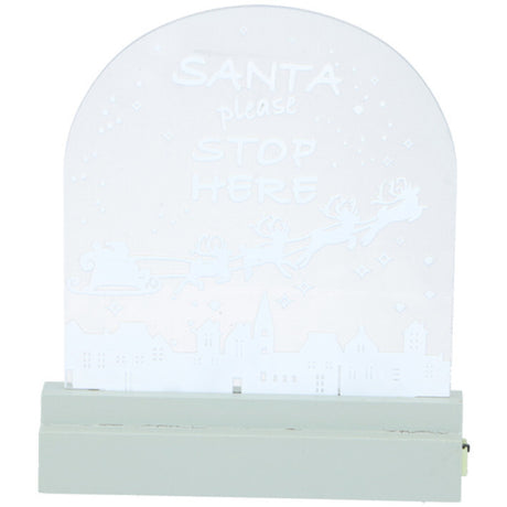 Grundig kerstschild led meerkleurig