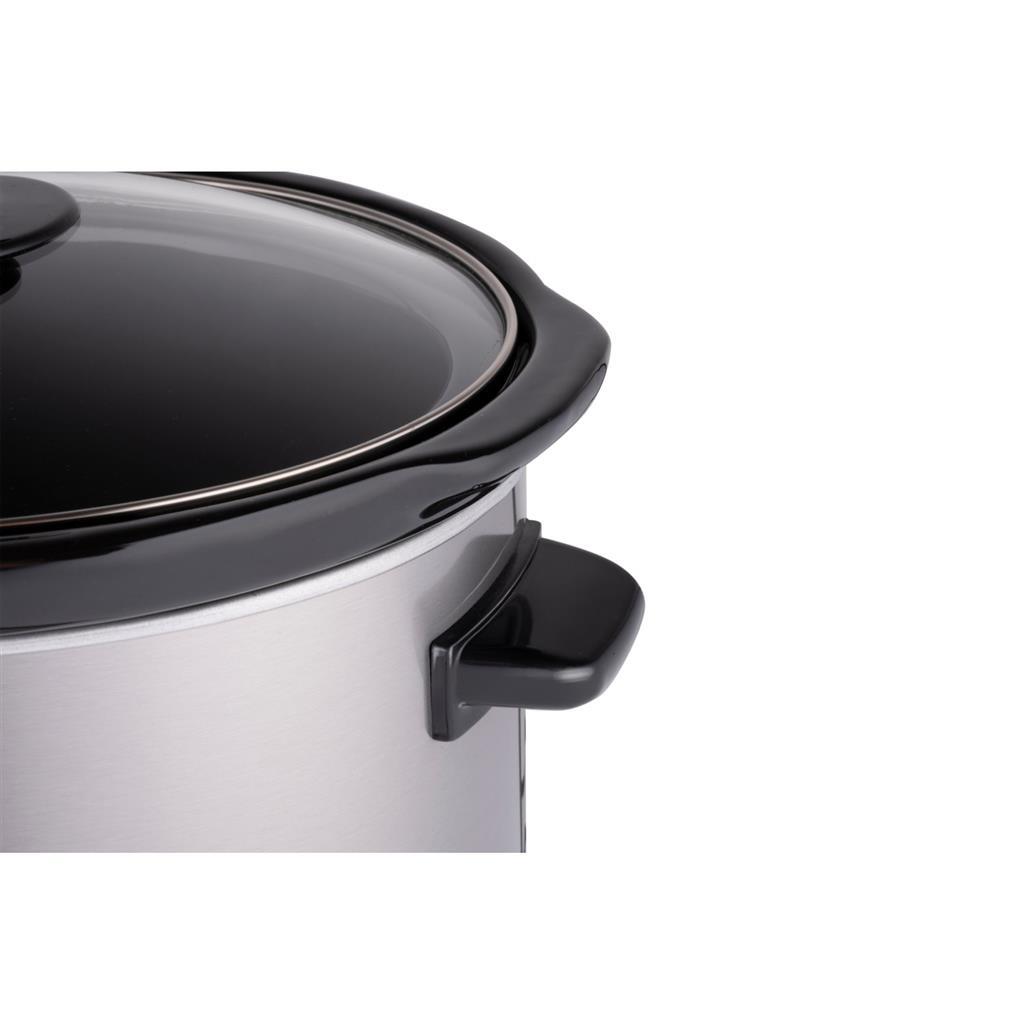 Alpina slowcooker 3.5l 240w rvs zwart