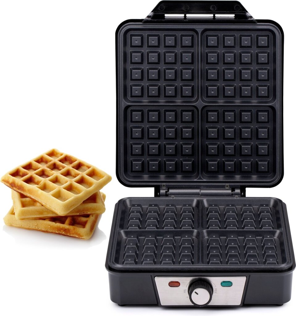 Alpina Wafflejrot Must Waffles net -stick Beschichtung 4 Waffles 1200w