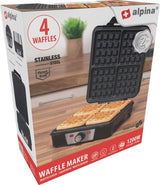 Alpina Wafflejrot Must Waffles net -stick Beschichtung 4 Waffles 1200w