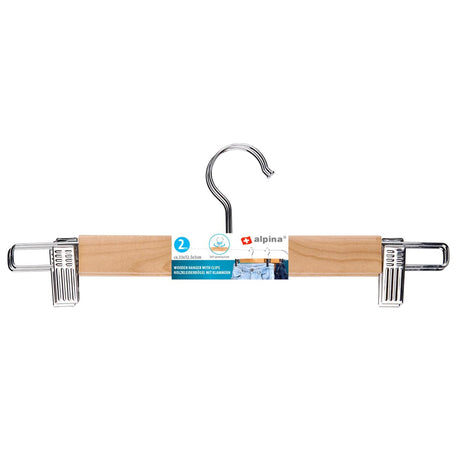 Alpina set van 3 broekhangers - hout