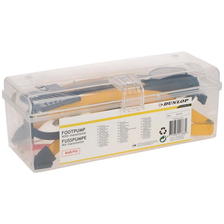 Dunlop voetpomp met manometer