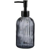 Touch of beauty zeeppomp glas gestreept ø7,5xh19cm