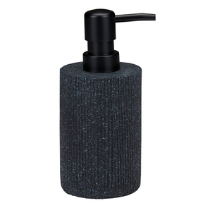 Alpina zeepdispenser 7,6x7,6x17cm zwart