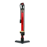 Dunlop bicycle pump red with pressure gauge