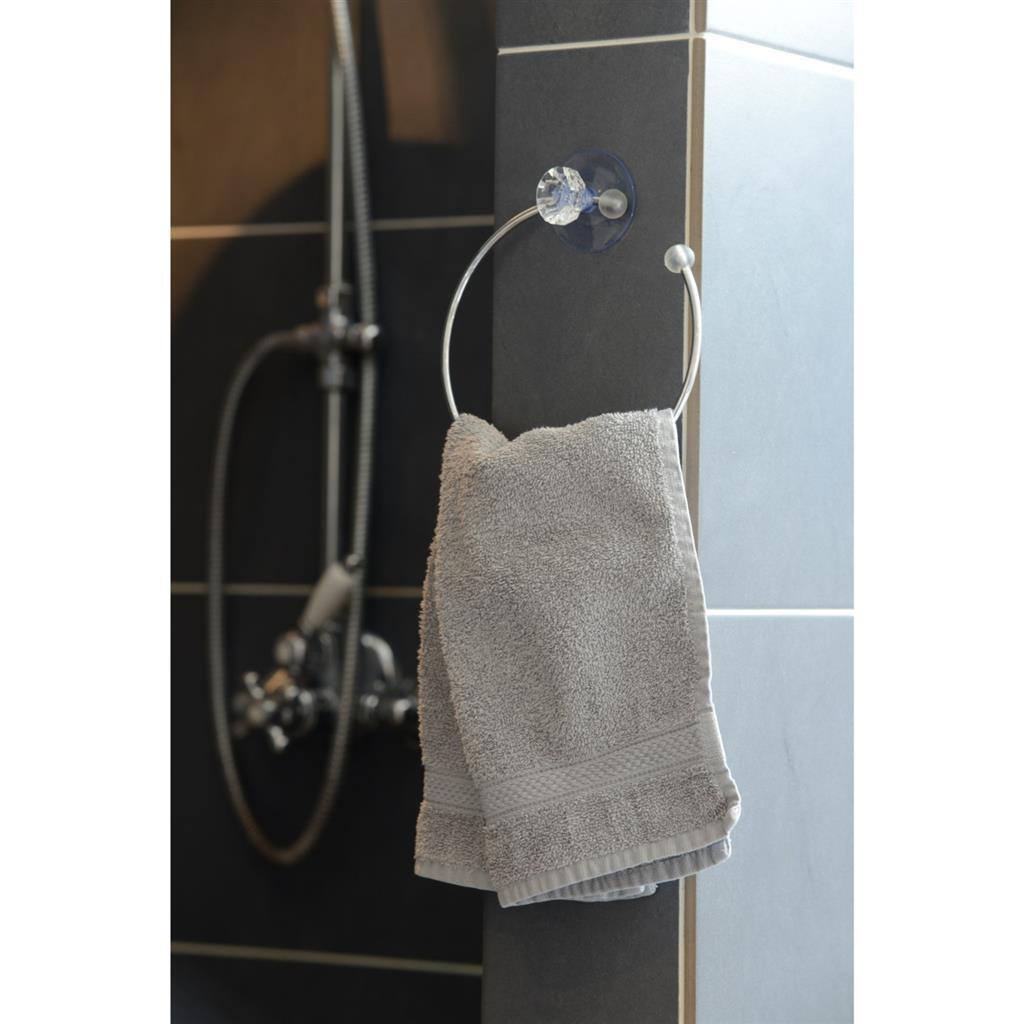 Basic towel holder with suction cup 15.8x4 cm assorti