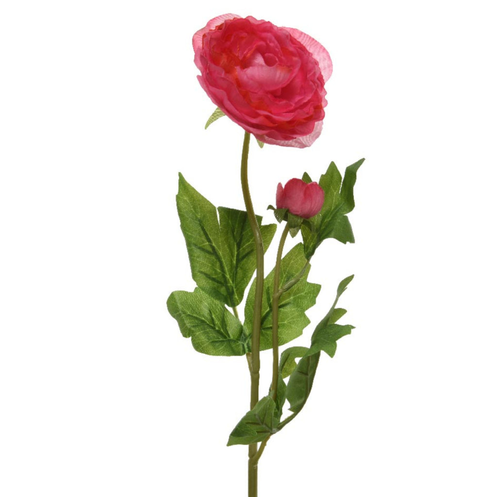 Basic artificial flower Ranonkel 57 cm Red