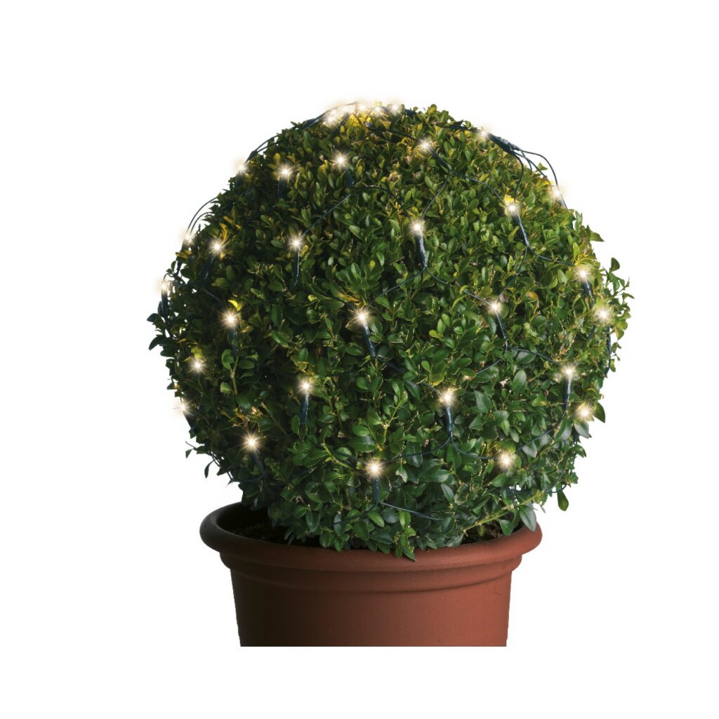 Lumineo Lumineo LED nettbelysning for Buxus grønn varm hvit d50cm ip44