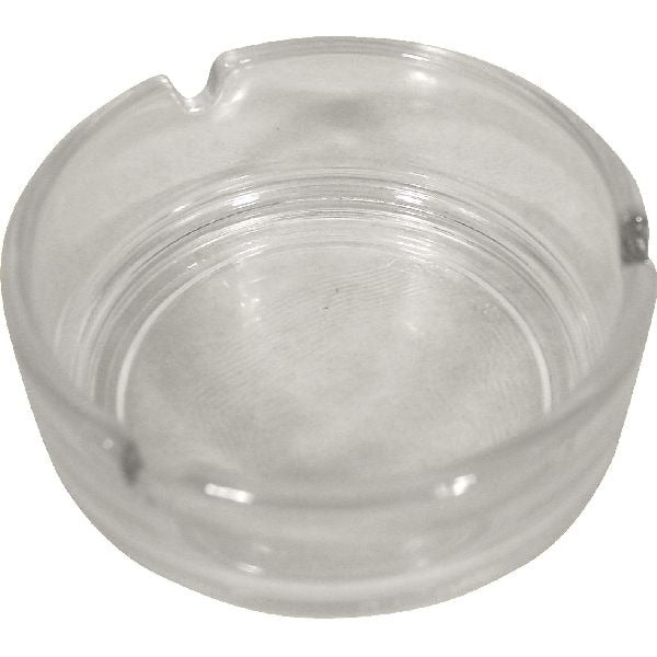 Diversen asbak glas rond 11 cm