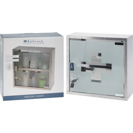Excellent care medicijnkastje rvs glas