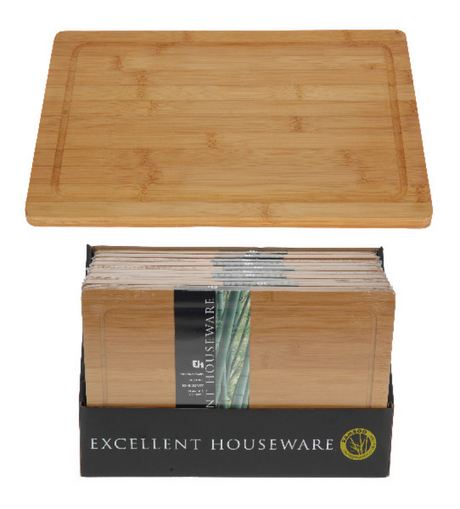 Excellent houseware eh snijplank bamboe 37x25x1,6cm
