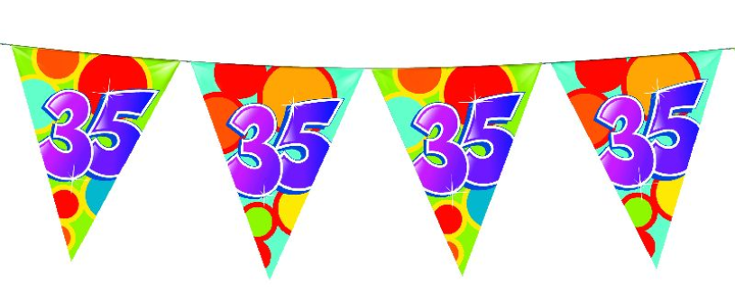 Vlaggenlijn 10 meter 35 jaar