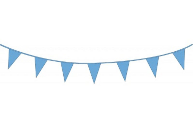 Vlaggenlijn 10 meter middenblauw