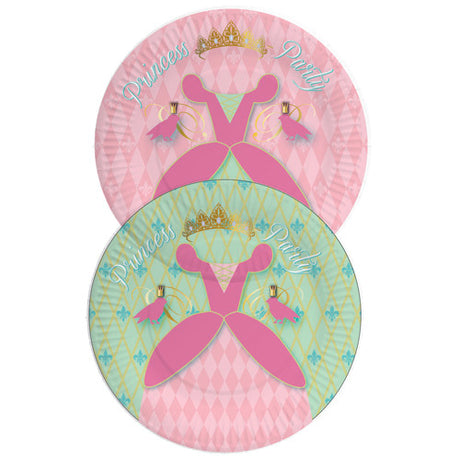Haza witbaard disney princess borden 23cm 8 stuks