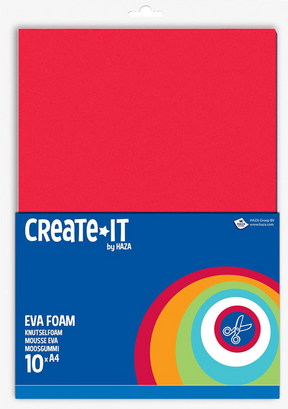 Create-it foam assorti 10 vel a4