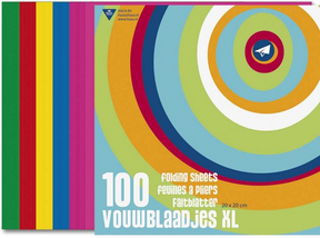 100 vouwblaadjes 20x20cm