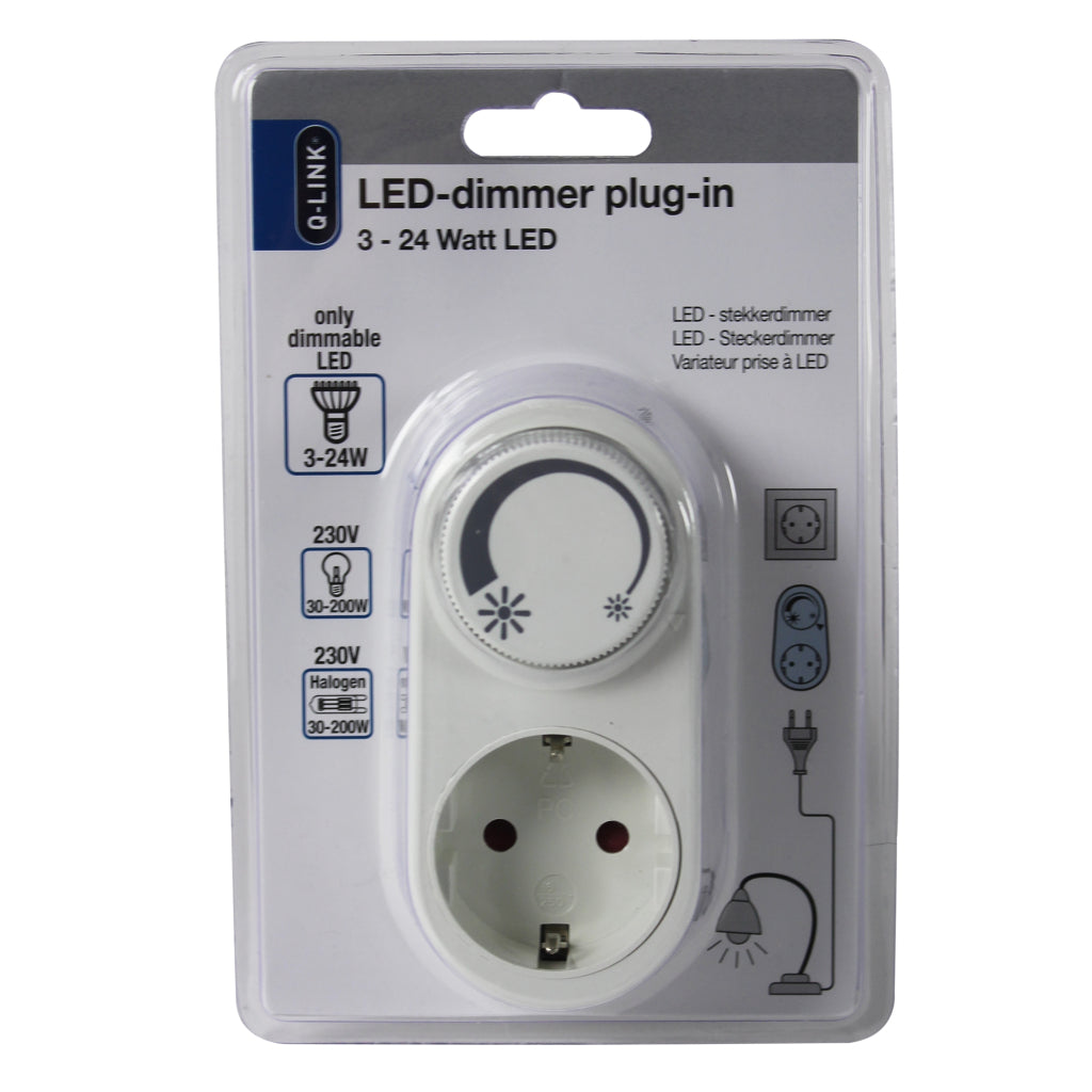 Q-link q-link universeel stekkerdimmer led 3-24w