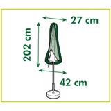 Nature tuinmeubelafdekhoes voor staande parasol (klein)