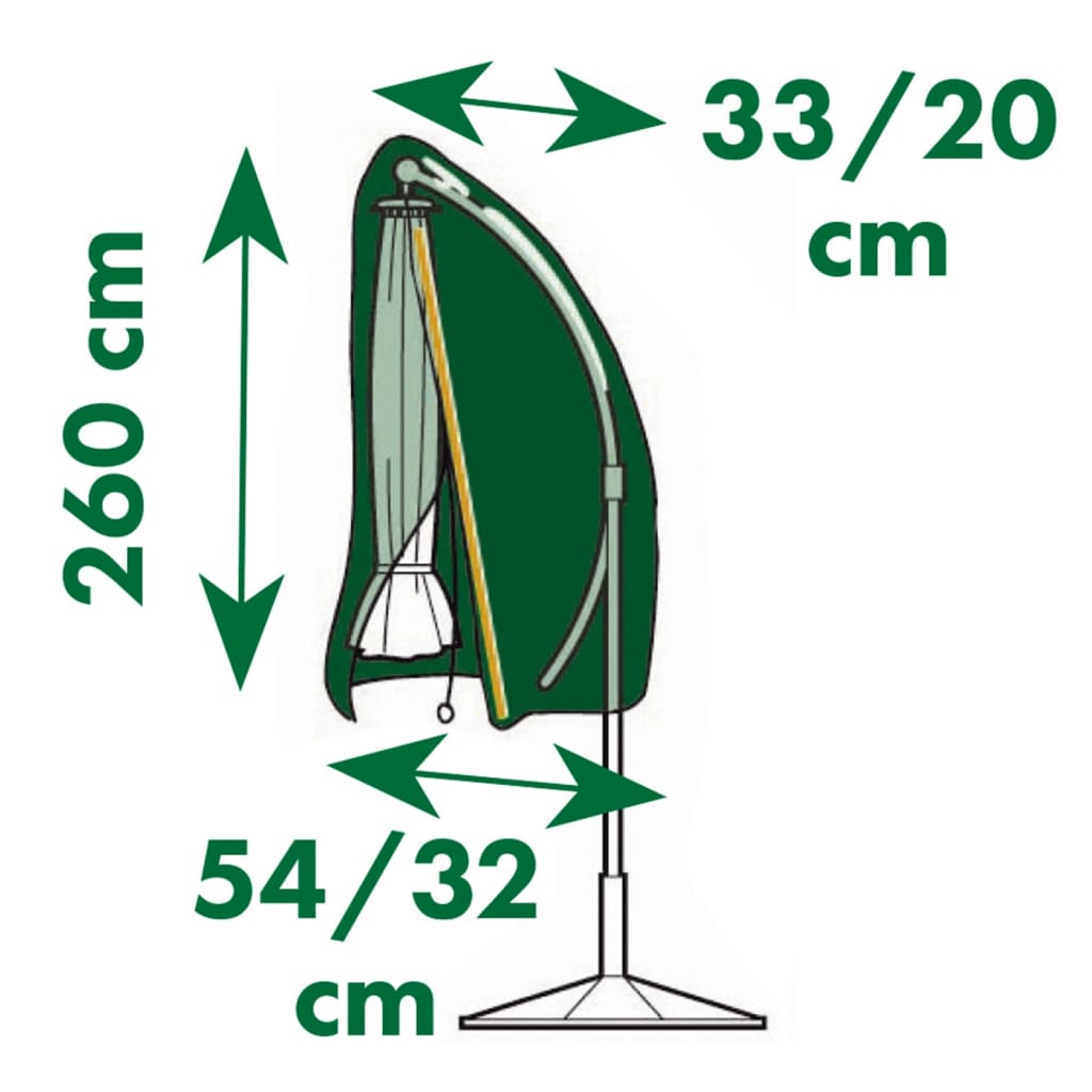 Nature garden furniture cover for curved umbrella