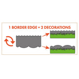 Nature Nature Border Border Set Decorative 13 cm x 12 m With Pen Black