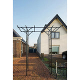 Nature Nature Garden Arch 114x66x232 cm Metal Black