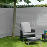 Nature Nature Garden screen 1.5x5 m PE Gray