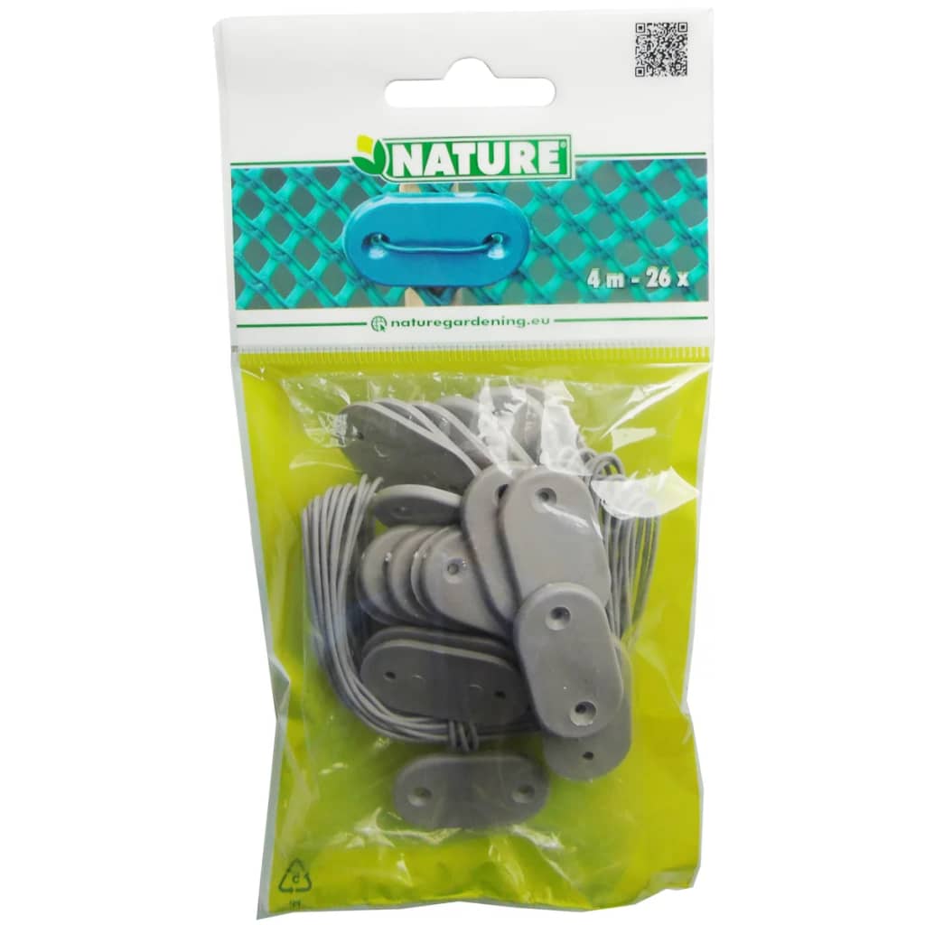 Nature Nature 27-piece garden screen mounting set gray