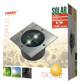 Ranex Ranex RA-5000198 Square LED Ground Spot Borsted Rostfritt Steel Glass (5000.198)