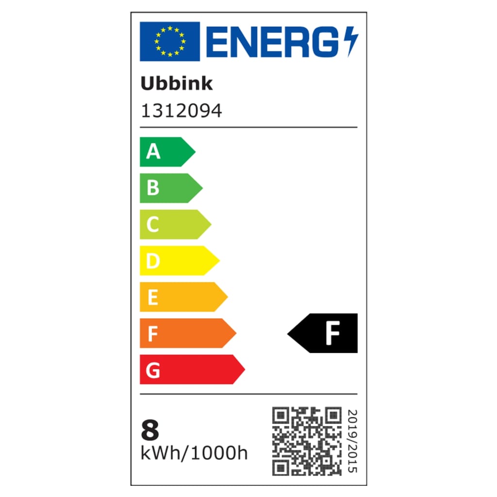 Ubbink ubbink niagara foss med LED -belysning 90 cm rustfritt stål