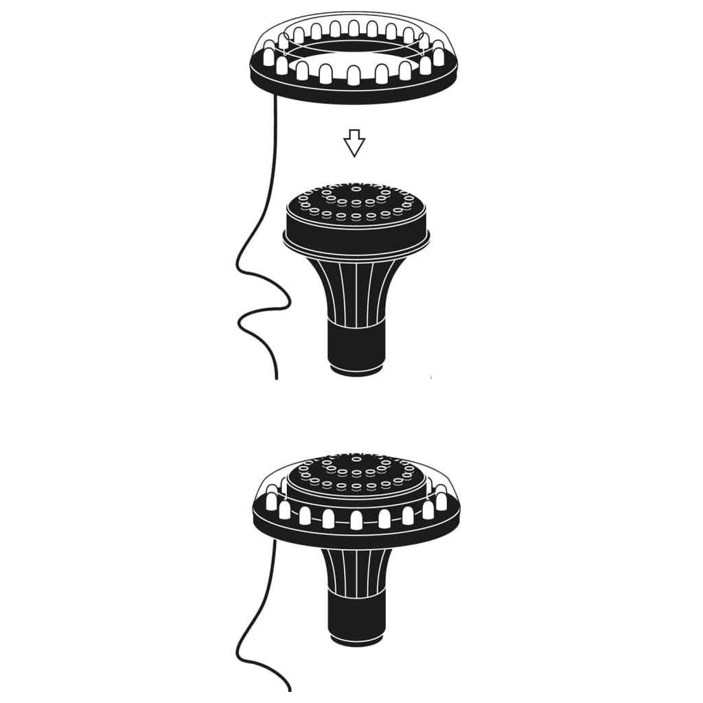 Ubbink ubbink led lampeplass for hage fontene 1 ''