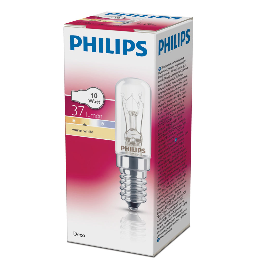 Philips déco rl t 17 10w e14 k p ampoule chaude blanc