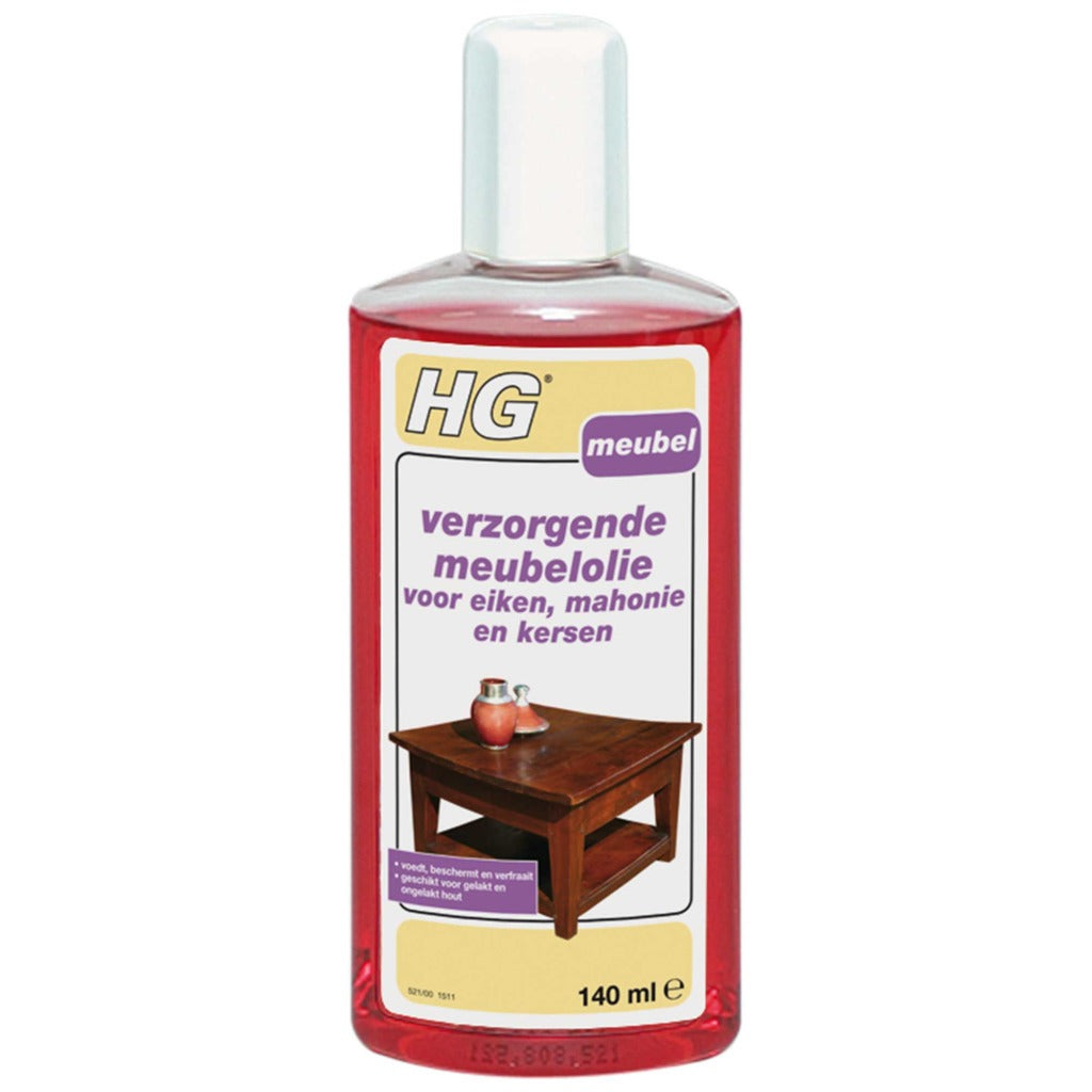 HG HG Verzorgende Meubelolie Eiken Mahonie Kersen 140ml