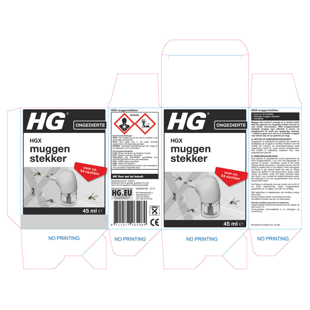 Hg Hg 15852n Mosquito Plug White Transparent