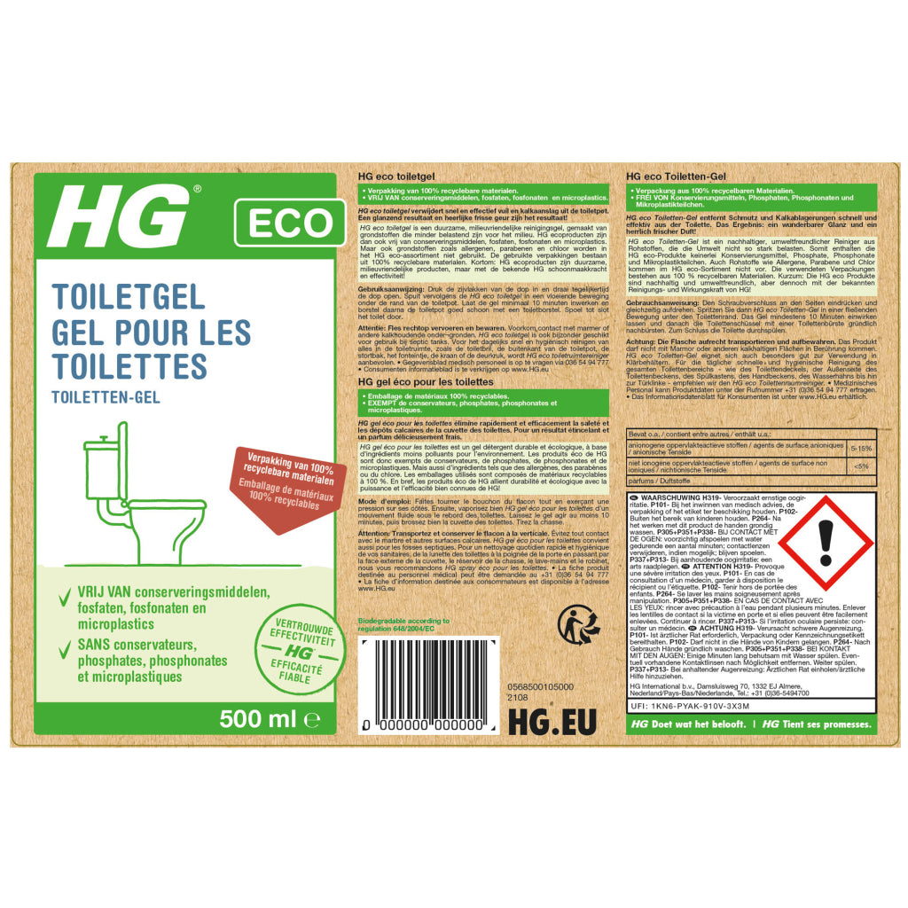 HG ECO WCGEL 500 ml