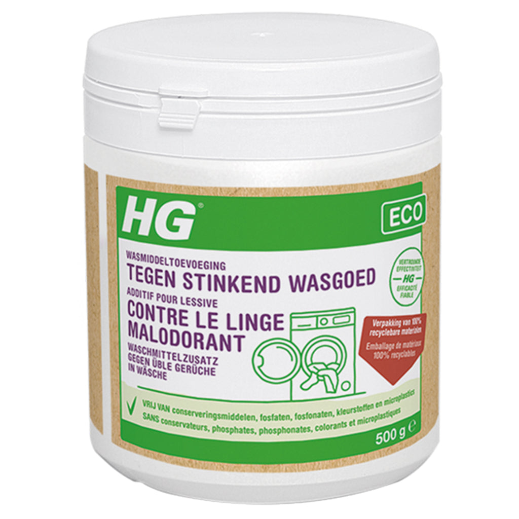 Hg hg eco wasmiddeltoevoeging tegen stinkend wasgoed 500 g