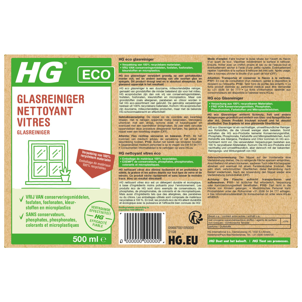 HG HG ECO Glasreiniger 500 ml