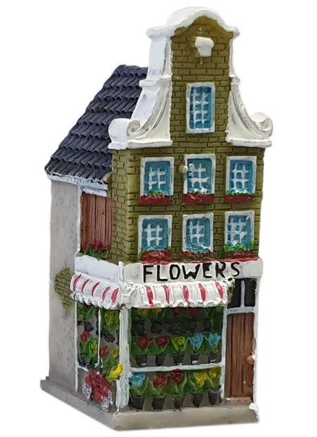 3-dimensionale gevelhuisjes: flowers. 5, | 10 stuks