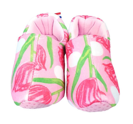 Pantoffels tulpen print. maat 31-35. | 3 stuks