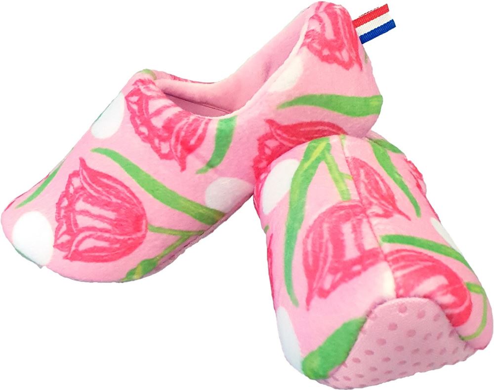 Pantoffels tulpen print. maat 36-38.