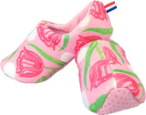 Pantoffels tulpen print. maat 36-38.