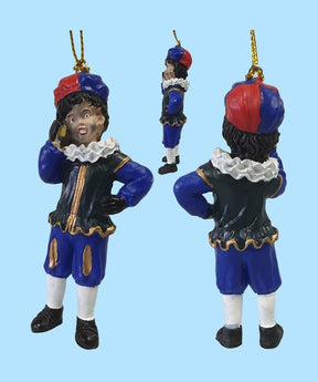 Polystone roetveeg piet met mobiele tele | 2 stuks