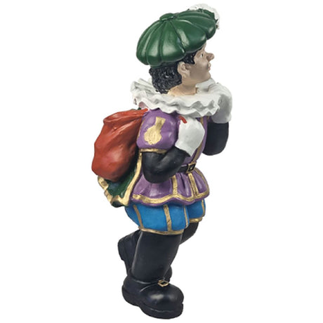 Polystone roetveeg piet staand. 35 cm.