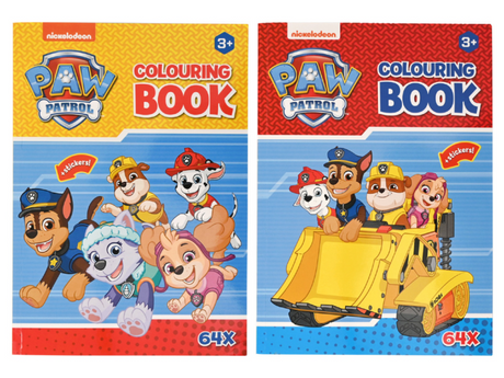 Paw patrol kleur en stickerboek 64 pagina's