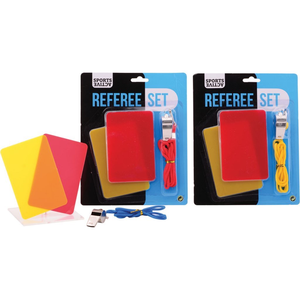 Johntoy sports active scheidsrechter speelset met fluit 3 assorti
