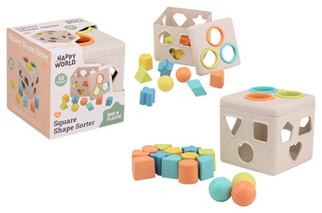 Johntoy happy world bio plastic vormenstoof in doos