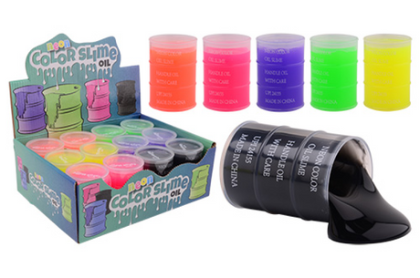Johntoy olievat slime 6 assorti kleur