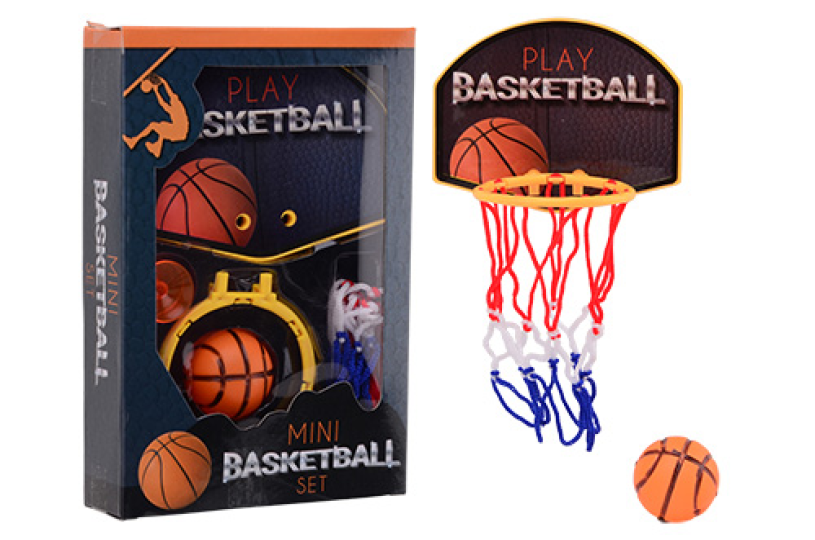 Johntoy mini basketbalspel met basketbal in doos