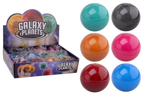 Johntoy galaxy glitterbal 65mm in display